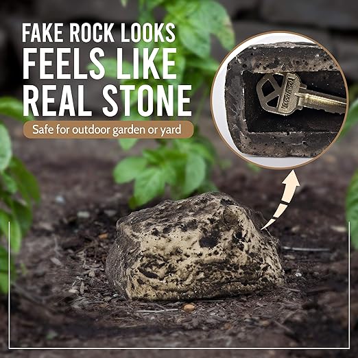 Hide-a-Spare-Key Fake Rock - Looks & Feels like Real Stone view 6
