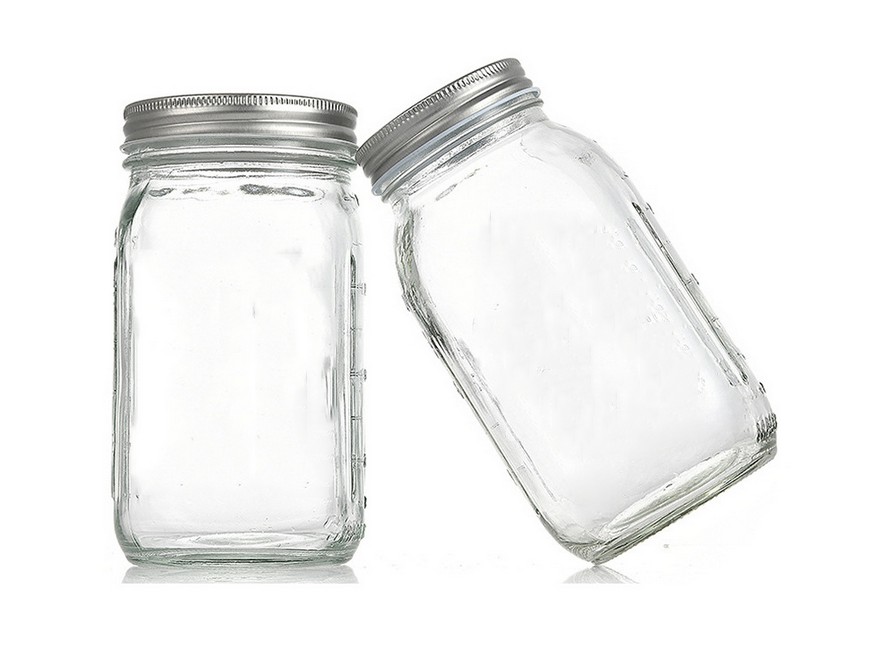 8oz. Clear Glass Mason Jar