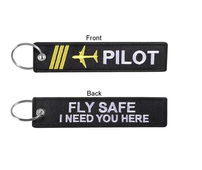 Embroidered Keychain Tag view 2