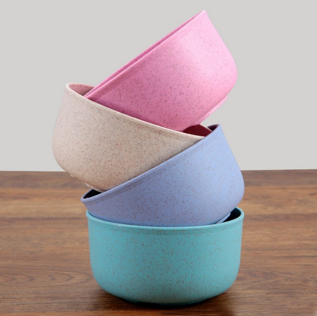 4Pcs Eco-friendly Wheat Straw Bowl view 2