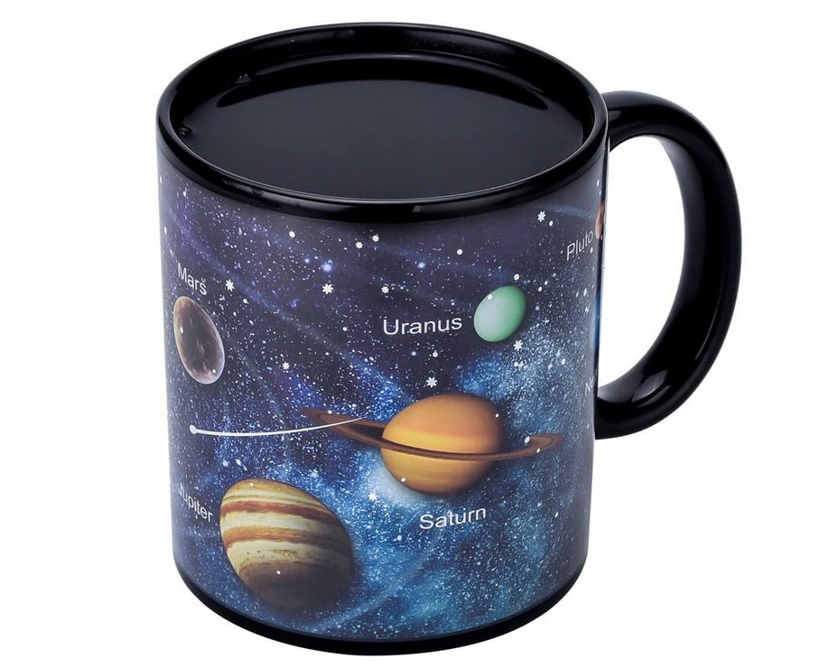 Heat Changing Coffee Mug Solar System Ceramic Heat Sensitive Color Changing Cup,11oz view 3