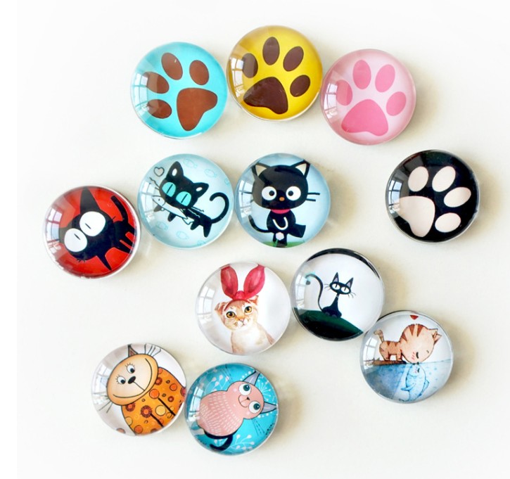 Crystal Glass Refrigerator Magnets