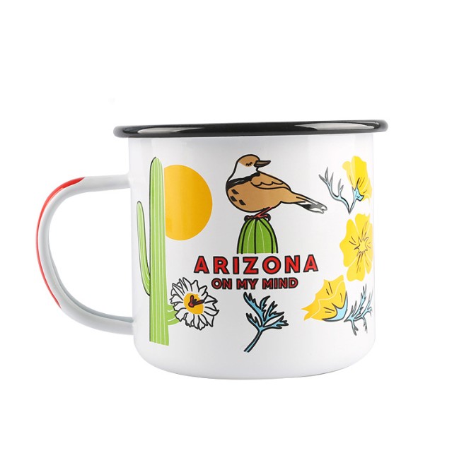 12oz.Economy Enamel Coffee Cup view 2