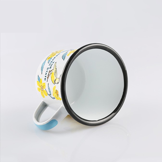 12oz.Economy Enamel Coffee Cup view 3