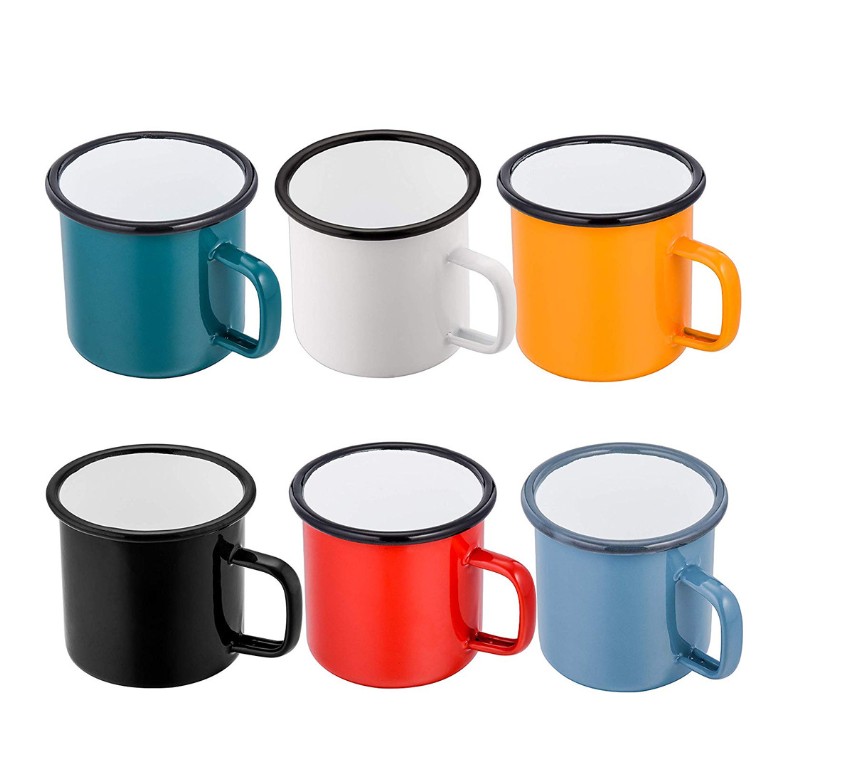 Economy Gift Custom Enamel Coffee Cup view 2