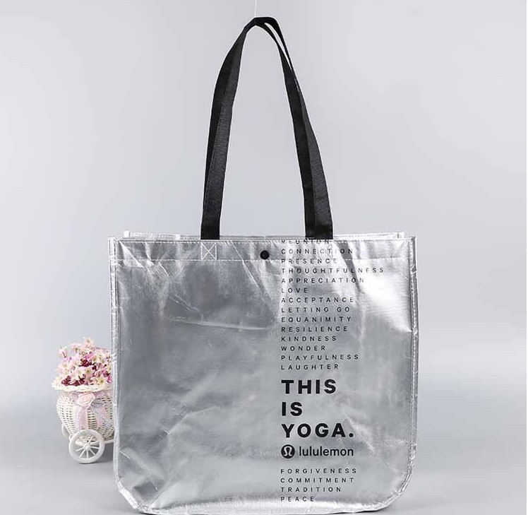 Custom Affordable Full Color Laminated Non-woven Tote Bag