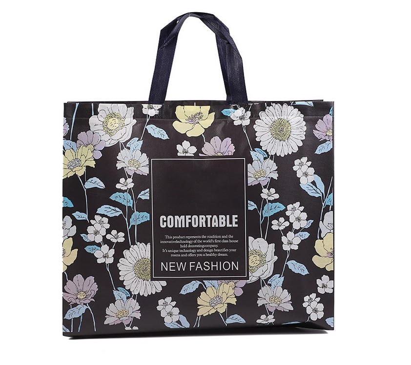 Custom Affordable Full Color Laminated Non-woven Tote Bag