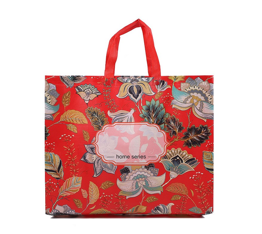 Custom Affordable Full Color Laminated Non-woven Tote Bag view 2