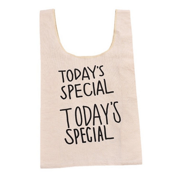 Custom Economy Cotton Grocery Shopping Vest Bag view 2