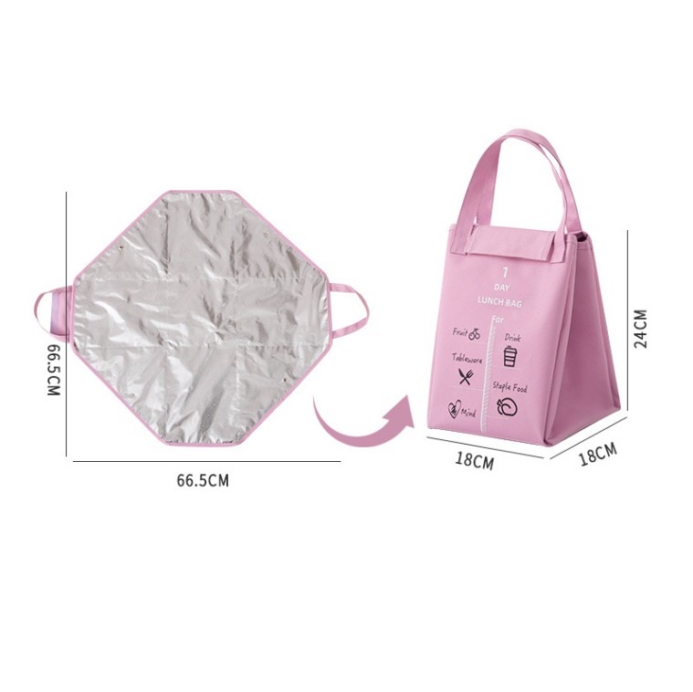 Foldable Insulated Lunch Tote Bag view 2