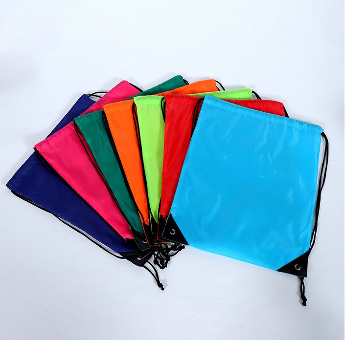 Bargain Price Polyester Drawstring Backpack 13.8" x16.5" view 2