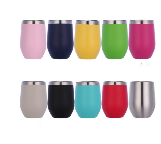 12oz. Economy Vacuum Insulated Stainless Steel Camping Mug view 4