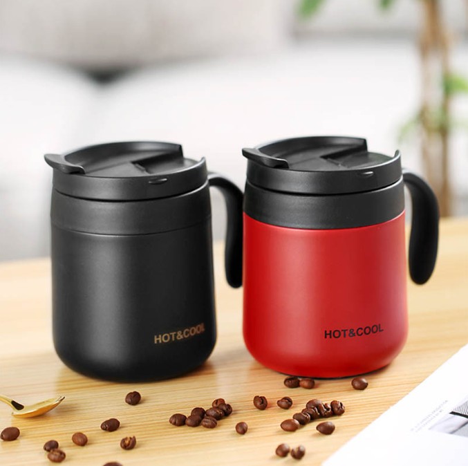 17oz. Economy Vacuum Insulated Stainless Steel Camping Mug view 2