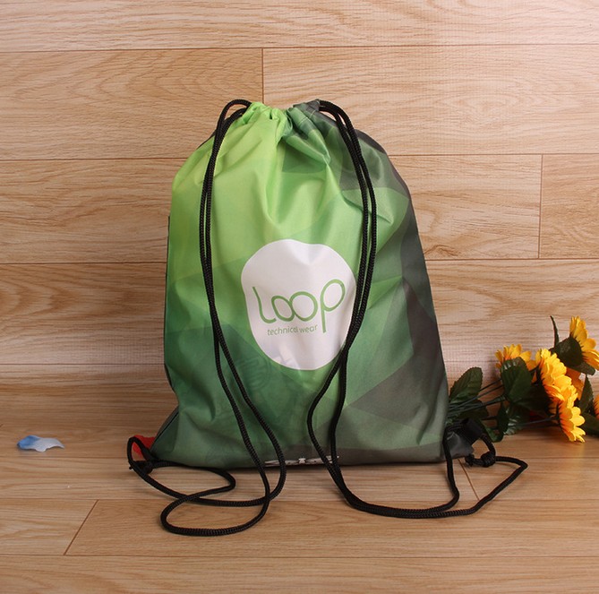 Bargain Price Promotion Nylon Drawstring Backpack