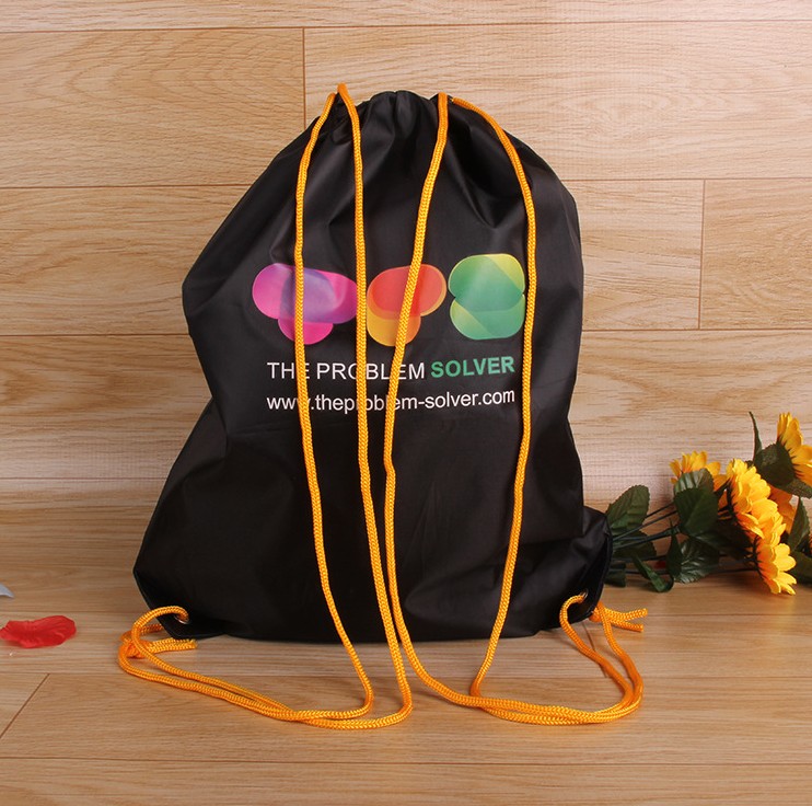 Economy Nylon Drawstring Backpack