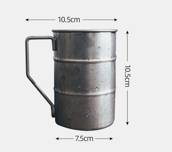 14oz.Stainless Steel Retro Beer Camping Mug view 2