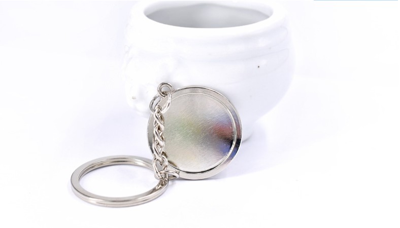 Custom Round Key Chain view 2