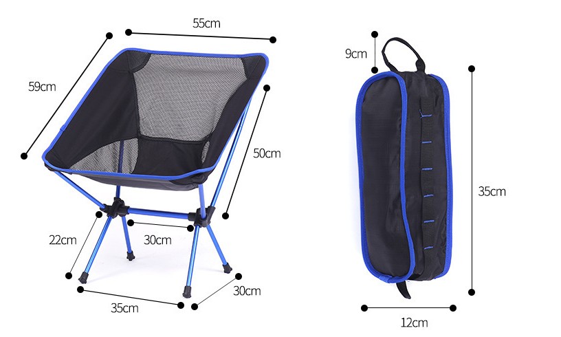Outdoor Portable Folding Camping Chairs Beach Chair view 3