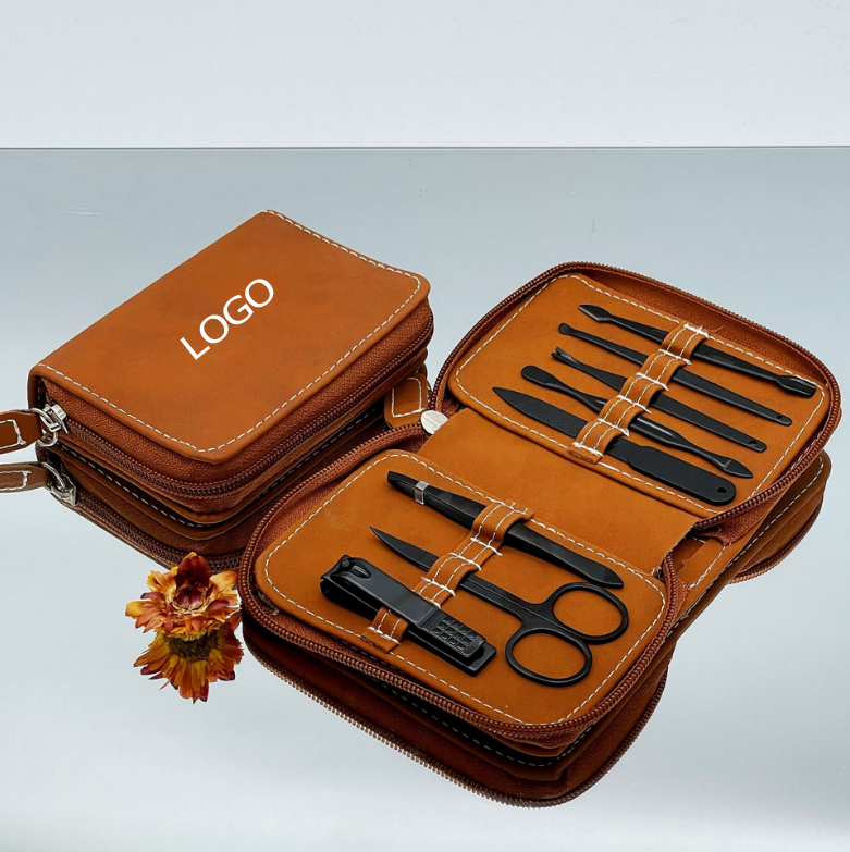 Nail Clippers Set With PU Gift Case 4.5"x3.2"