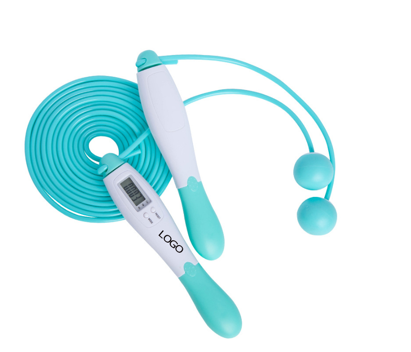 Bargain Price Jump Rope With Weighted Attachments And Counter