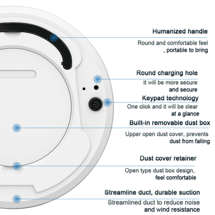 Economy Robot Vacuum Cleaner Intelligence view 3