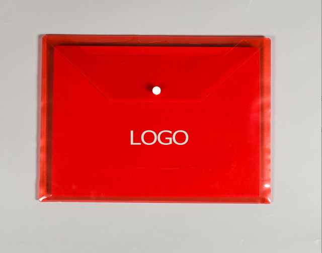 PP A4 Clear Document Envelope w/ Snap Button