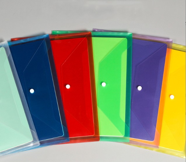 PP A4 Clear Document Envelope w/ Snap Button view 2