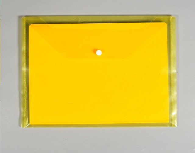PP A4 Clear Document Envelope w/ Snap Button view 3