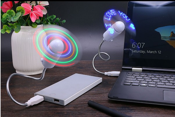 LED Flashing Message Fan-USB Power