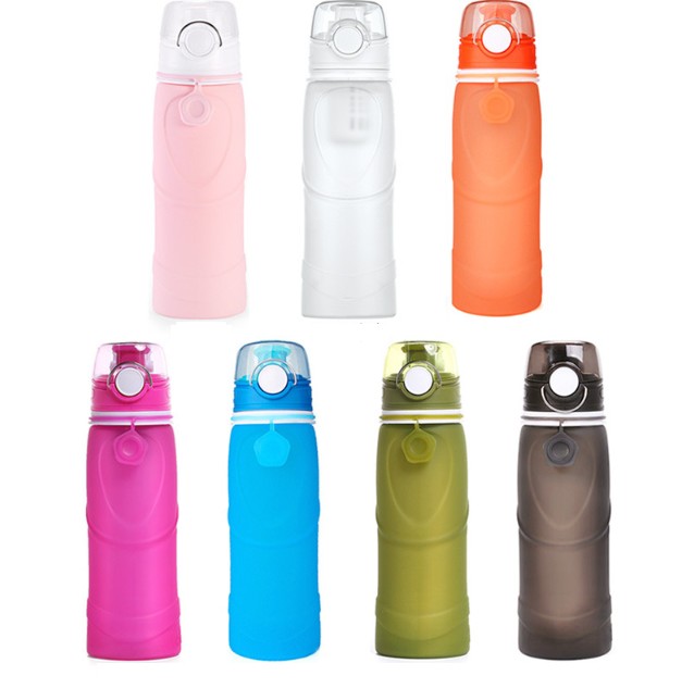 19OZ.Silicone Collapsible Sports Water Bottle view 2