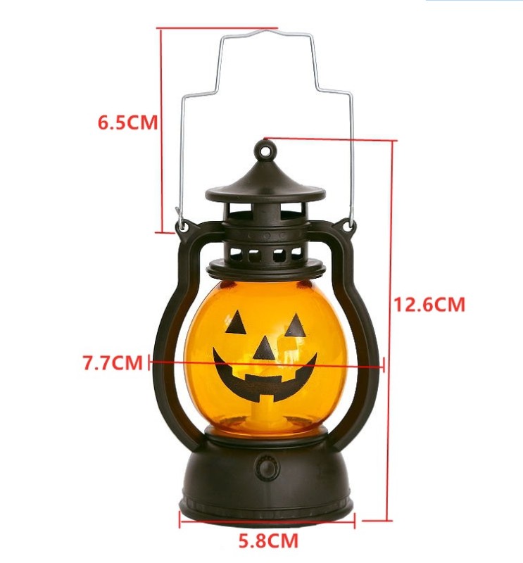 Retro Halloween Decorations LED Pumpkin Lantern view 2
