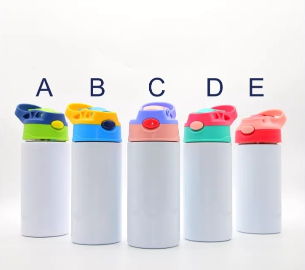 12OZ.Vacuum Insulated Stainless Steel Straight Sublimation Blanks Tumbler Water Bottle