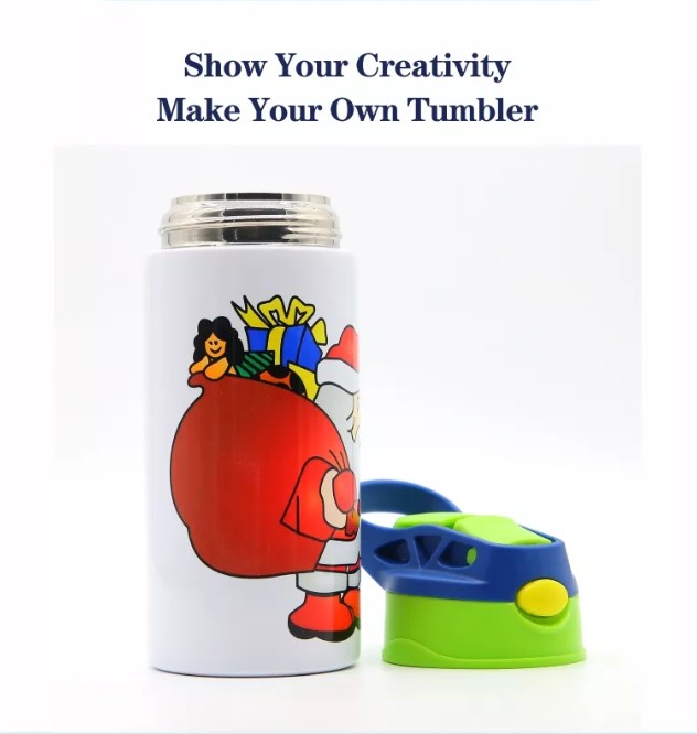 12OZ.Vacuum Insulated Stainless Steel Straight Sublimation Blanks Tumbler Water Bottle view 4
