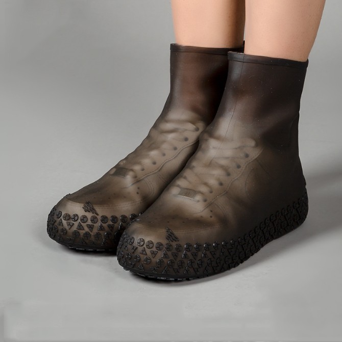Reusable Silicone Waterproof Non-slip Shoe Covers view 3