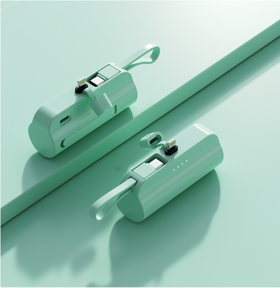 New Coming Best Value 2-in-1 Mini 5000MAh Powerbank Capsule with Holder view 4