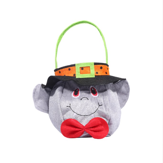 Trick-Or-Treat Cute Pumpkin Gift Candy Bag for Halloween Decoration view 4