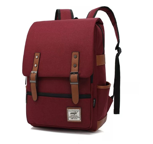 Vintage Fashion Canvas Travel Backpack view 5