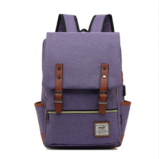 Vintage Fashion Canvas Travel Backpack view 7