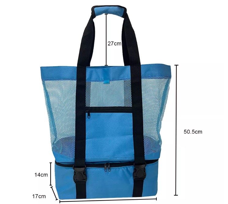 2 In 1 Beach Bag With Insulated Cooler view 2