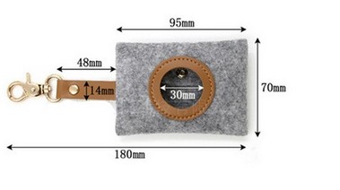 Felt Dog Poop Bag Pet Waste Bag Dispenser Pet Supplier Accessories view 4