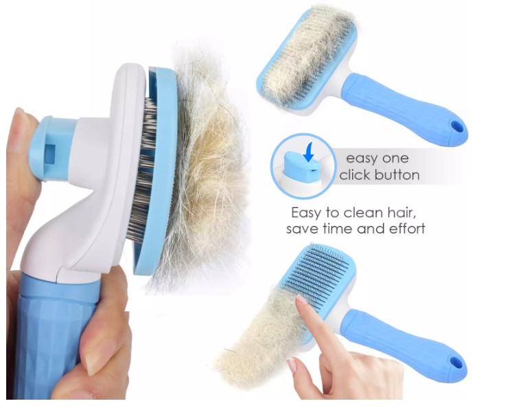 Dog Cat Pet Hair Removal Cleaning Grooming Comb view 2