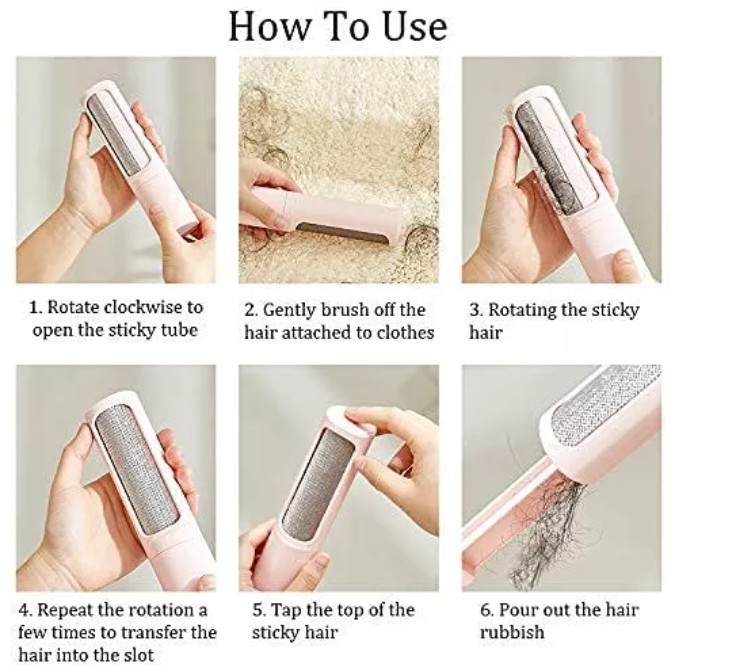 Electrostatic Hair Removal Roller Brush view 3