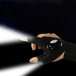 LED Flashlight Gloves -Camping Repairing Night Running Fishing view 3