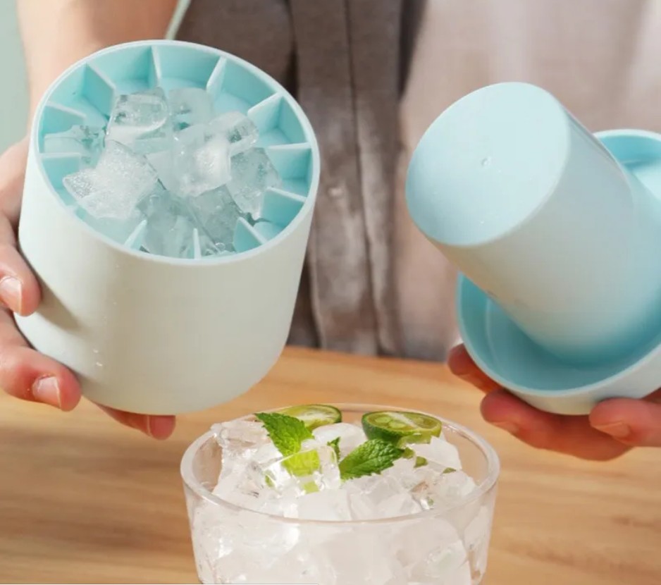 Silicone 60 Ice Cube Cylinder Molds
