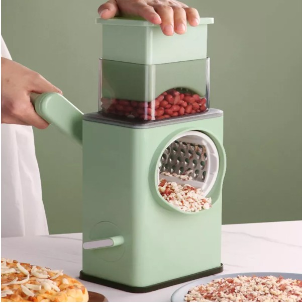 New 3 in 1 Set Manual Vegetable Slicer Kitchen Rotary Cheese Grater view 2
