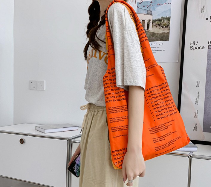 10oz. 9.5" Long Shoulder Belt Cotton Shopping Tote Bag view 2