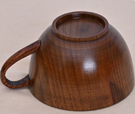 12Oz.Eco Friendly Custom Jujube Wood Cup With Handle view 2
