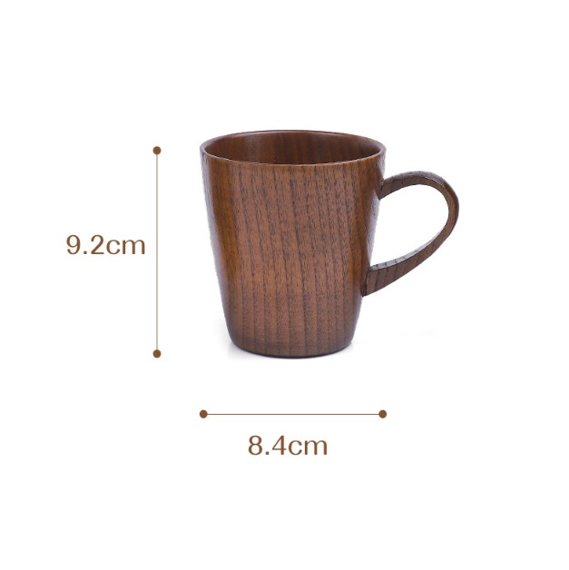 7Oz.Eco Friendly Custom Jujube Wood Cup With Handle