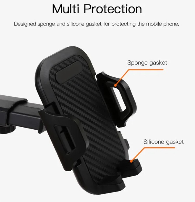 Dashboard Windshield Long Arm Adjustable Universal Phone Mount Car view 5