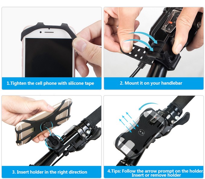 360 Degree Rotation Detachable Silicone Phone Stand Holder view 2